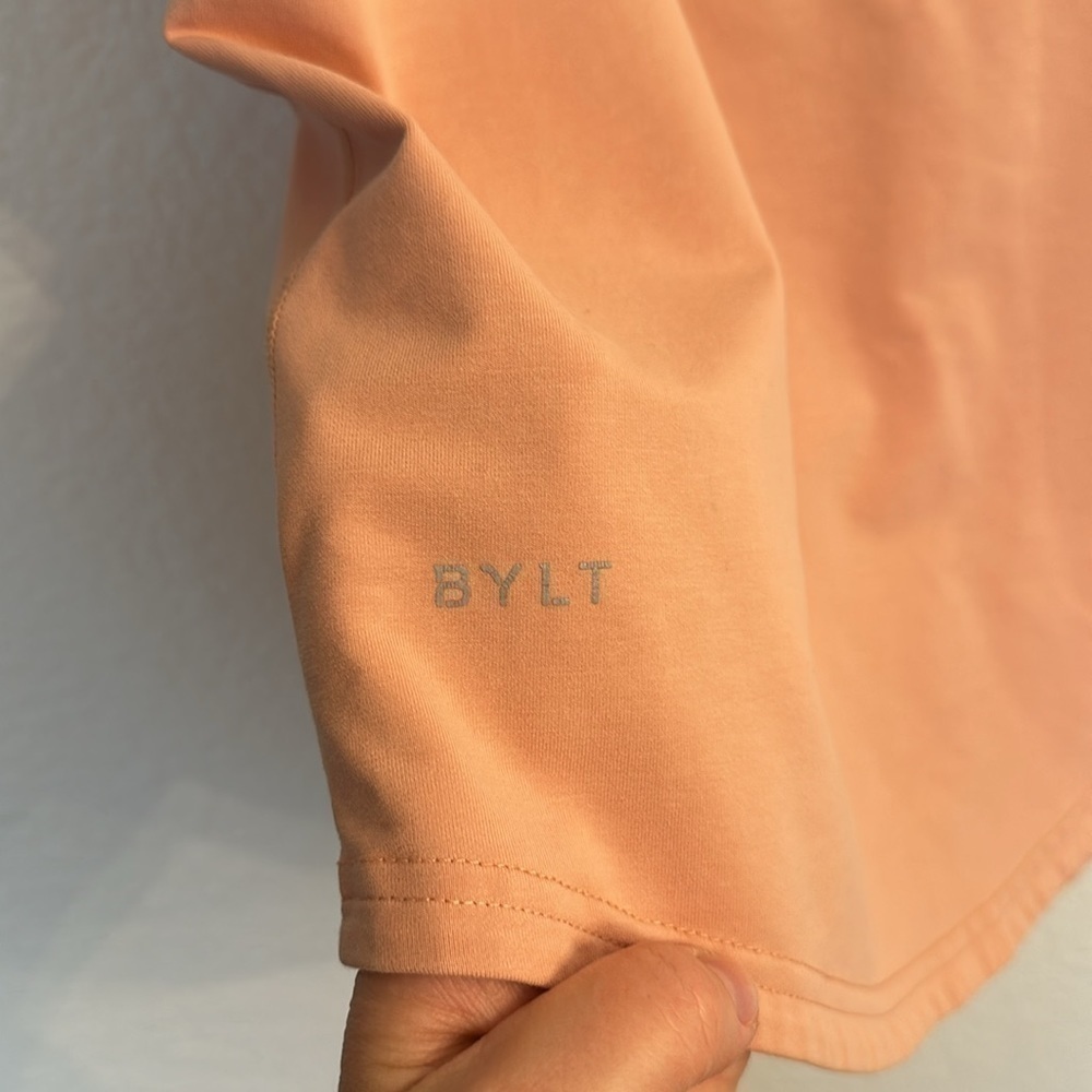BYLT basics peach color drop cut lux small top - Picture 3 of 7